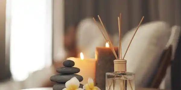 Peaceful wellness retreat environment